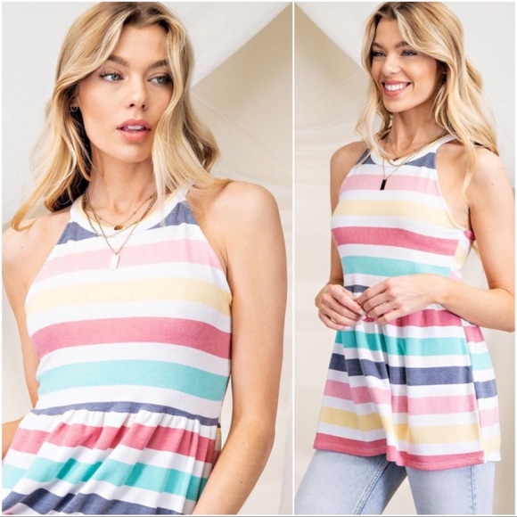 FRENCH TERRY HALTER TOP